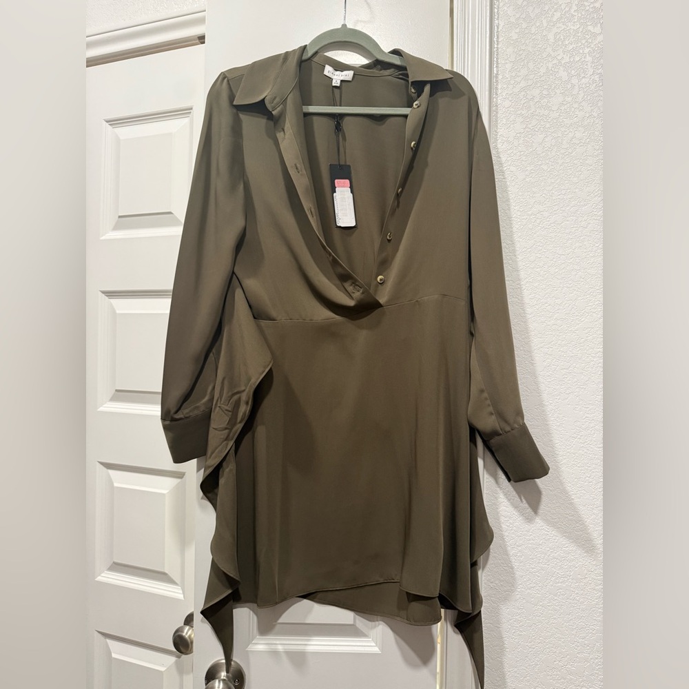 NWT Gianni Bini Olive Green Women's Dress